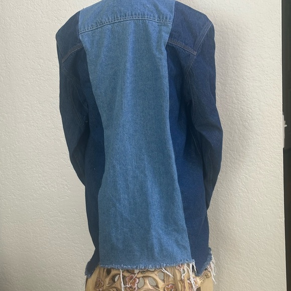 Rare Mother   …60% Mother recycled denim capsule … jacket/ shirt NWOT - Picture 7 of 16